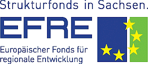 Strukturfonds in Sachsen. EFRE Europäischer Fonds für regionale Entwicklung. Unterstützt durch Mittel des Europäischen Fonds für regionale Entwicklung.